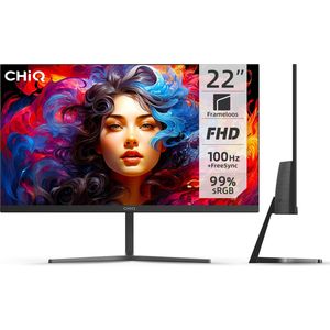 CHiQ 22F650 - 22 Inch Monitor - FHD - 100 Hz - FreeSync - Ultraslank - HDMI/VGA - VESA Monteerbaar