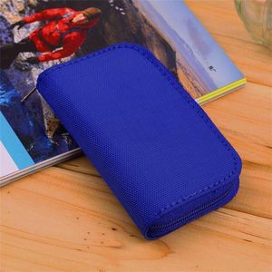 Geheugenkaarten Tasje - 22 Slots - 4 Grote 18 Kleine - Blauw