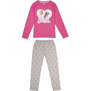 barbie pyjama - pyjama - roze - 134/140 - mattel - barbie - meisjes
