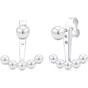 Elli Oorbellen Ear Jacket Bal Geo Trend Verguld 925 Zilver