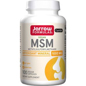 MSM 1000 mg (100 Vegetarian Capsules) - methylsulfonylmethaan | Jarrow Formulas