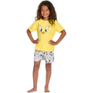 Tweety Shortama / Pyjama Kinderen | Looney Tunes | Korte mouw | Maat 104/110