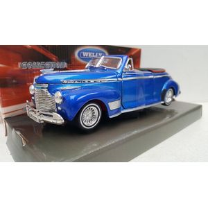 Chevrolet Special Deluxe 1941 Blauw Hot Rider Welly 1:24