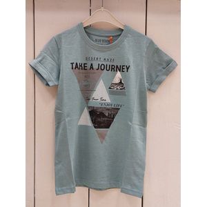 Blue Seven-Boys knitted T-shirt- Glacier-Blue