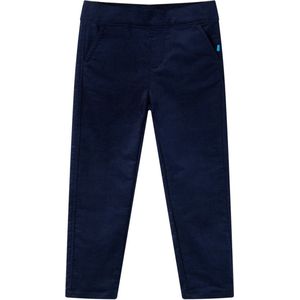 vidaXL - Kinderbroek - 128 - donker - marineblauw