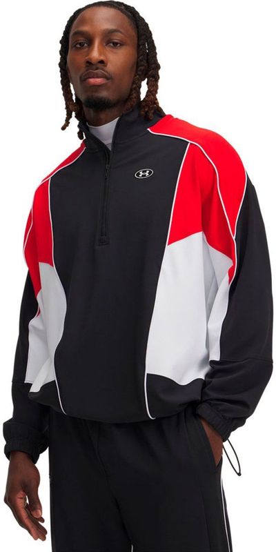 Under Armour Best Level Tricot Colorblock Jas Zwart M / Regular Man