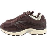 Saucony - Sneakers - Donkerbruin - Heren - Micro-geperforeerde Stof met Suède Details