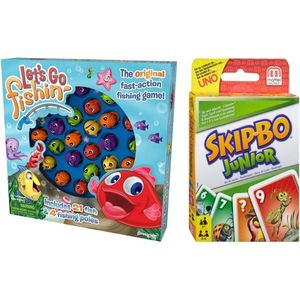 Spellenbundel - 2 Stuks - Let's go fishin' & Skip-Bo Junior