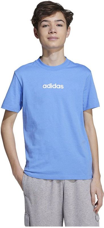 Adidas Essentials T-shirt Met Korte Mouwen Blauw 7-8 Years Jongens,Meisjes