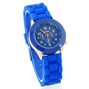 Geneva - Kinder horloge - Siliconen - 32 mm - Blauw