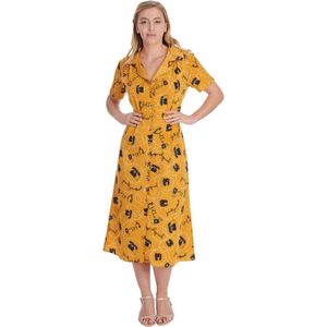 Banned - Call Me Lange jurk - S - Geel