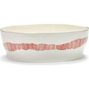 Serax Feast By Ottolenghi Saladeschaal Ø28.5 White Swirl Stripes