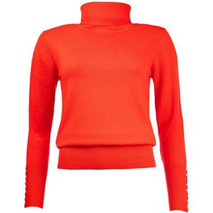 NED Trui Belon Ls Rmb Brei 25w1 U106 02 533 Tomato Dames Maat - S