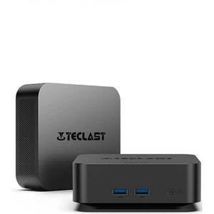 Stemily Mini PC - 16 GB RAM - 512 GB ROM - Intel N95 - tot 3,4 GHz - Tot 3 schermen in 4K - Windows 11 Pro - 117x117x41mm