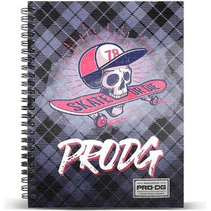 PRO-DG lifestyle - A4 notitieblok - met lijntjes - uitneembaar papier - gaatjes voor ringmap - schoolspullen - tiener - hiphop
