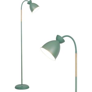 ANTEN Industriële Vloerlamp Groen - Ovale lampenkap - MAX60W E27 fitting - excl. lichtbronnen