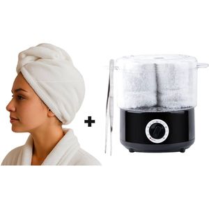 BIFULL – Haarhanddoek & Handdoekverwarmer – Luxe Spa Set voor Thuis & Salon – Microvezel – Sneldrogend