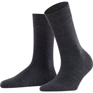 FALKE Sensitive Berlin comfort band, geschikt voor diabetici katoen merinowol duurzaam sokken dames grijs - Maat 35-38