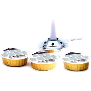 Hendi Brandpasta Cups - Brandgel voor Fonduebrander - 3x 80gr -  Set van 3