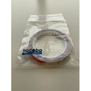 8 meter Reflecterende tape - 1cm breed - reflecterende tape - Rood/Wit