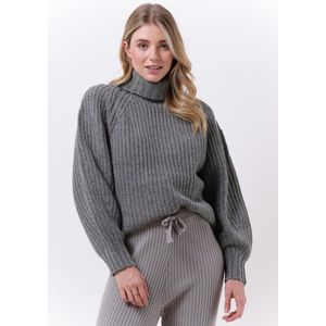 Esmé Studios Hope Roll Neck Loose Knit Truien & vesten Dames - Sweater - Hoodie - Vest- Grijs - Maat XL