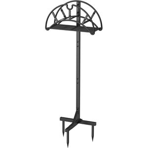 Tuinslanghouder - Vrijstaand, Heavy Duty - 1 stuk - Zwart - Metaal