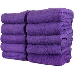 Katoenen Handdoek – Paars - Set van 3 Stuks - 70x140 cm - Heerlijk zachte badhanddoeken