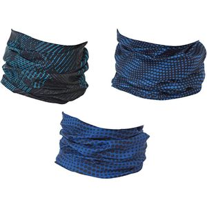 Multifunctionele motordoek - buisvormige doek sporthalsdoek bandana set van 3 - actuele designs