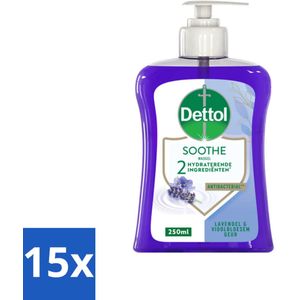 Dettol - Handzeep - Soothe - Lavendel & Vioolbloesem - 250 ml - Bulkverpakking - 15 stuks