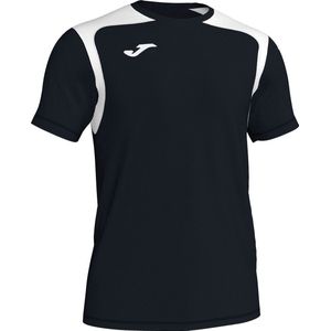Joma Champion V Shirt Korte Mouw Kinderen - Zwart / Wit | Maat: 152