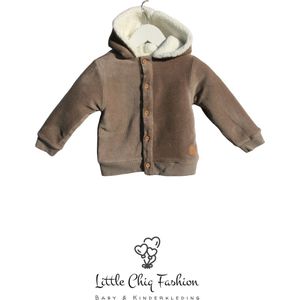 Baby Teddy Jas – Superzacht Fleece – Met Capuchon – Warme Winterjas – Unisex – Little Chiq