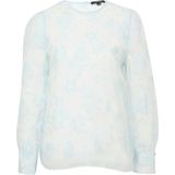 Blouse - Bloemenprint - Lichte Stof - Normale Pasvorm - Lange Mouwen