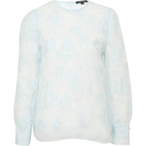 Blouse - Bloemenprint - Lichte Stof - Normale Pasvorm - Lange Mouwen