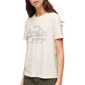 Superdry Metallic T-shirt Vrouwen - Maat 36