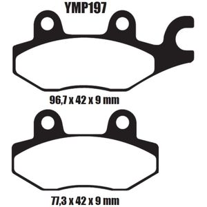 Motor remblokken voorzijde CPI 125 Prince 2001 YMP197 remblok rem voor
