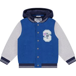 Stains&Stories Baseball Jacket Felblauw/Wit