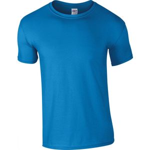 T-shirt met ronde hals 'Softstyle® Ring Spun' Gildan Sapphire Blauw - 4XL