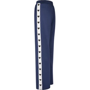 Broek hartjes zijkant - joggingbroek - nieuwe collectie - dames - donkerblauw - maat S