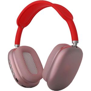 P9 Koptelefoon Draadloze Bluetooth Hoofdtelefoon Tws Oordopjes Subwoofer Withmicrophone Handenvrij Gaming Headset Ruisonderdrukkende Bass Rood