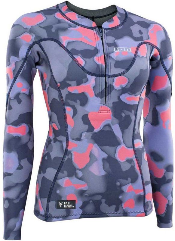 Ion Neo Zip 1.5 Dames Rash Guard Met Lange Mouwen Blauw,Veelkleurig S