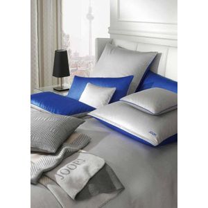 Joop! Bedovertrekset van hoogwaardige kwaliteit 135x200 blauw-wit katoen satijn