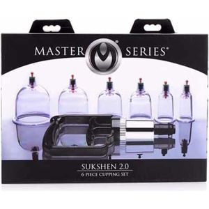 XR Brands Sukshen - 6-Piece Cupping Set clear