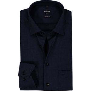 OLYMP - Luxor - Overhemd - Marine Blauw - Modern Fit