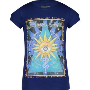 4PRESIDENT T-shirt meisjes - Navy - Maat 110 - Meiden shirt