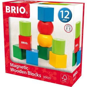 BRIO – 30435 Houten blokken met magneten | Speelgoedbouwstenen voor kinderen vanaf 12 maanden