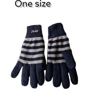 Thinsulate Gebreide Handschoenen - Winterhandschoenen - Navy/Grey - One Size