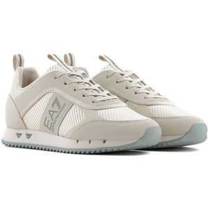 EA7unisex. X8X185_XR175 Lifestyle beige sportschoenen (44), Plat, Veters, Casual
