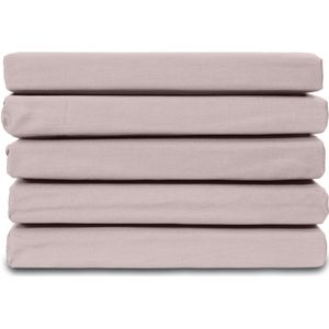 Ten Cate Hoeslaken - Hoeslaken 90x220 - Katoensatijn - Hoeslakens - Geschikt voor boxspring en matras - Hoekhoogte 35cm - Elastiek Rondom - Strijkvrij - Roze