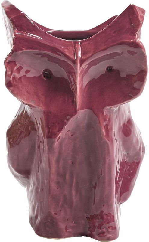 Serax - Marni - Vaas - Aubergine - Creatieve Uil Vorm - 16.5x15.5cm H23cm