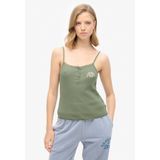 Superdry - Essential camitopje met knoopsluiting - Dames - Vesten